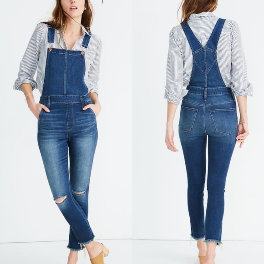 Madewell Dark Blue Denim Women's Overalls